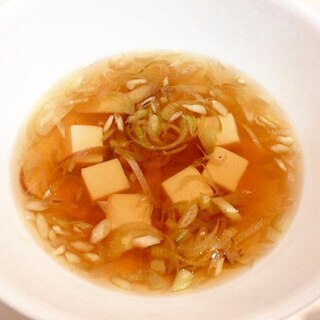 豆腐とみょうがの☆美味しい和風スープ